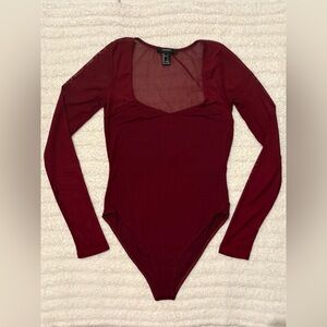 Forever 21 Long Sleeve Bodysuit for Women